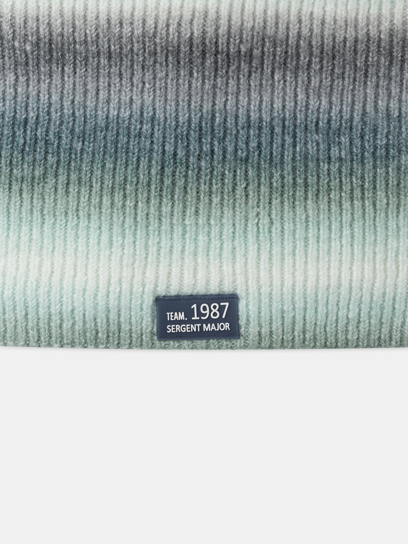 Snood verde degradato tie and dye per bambini