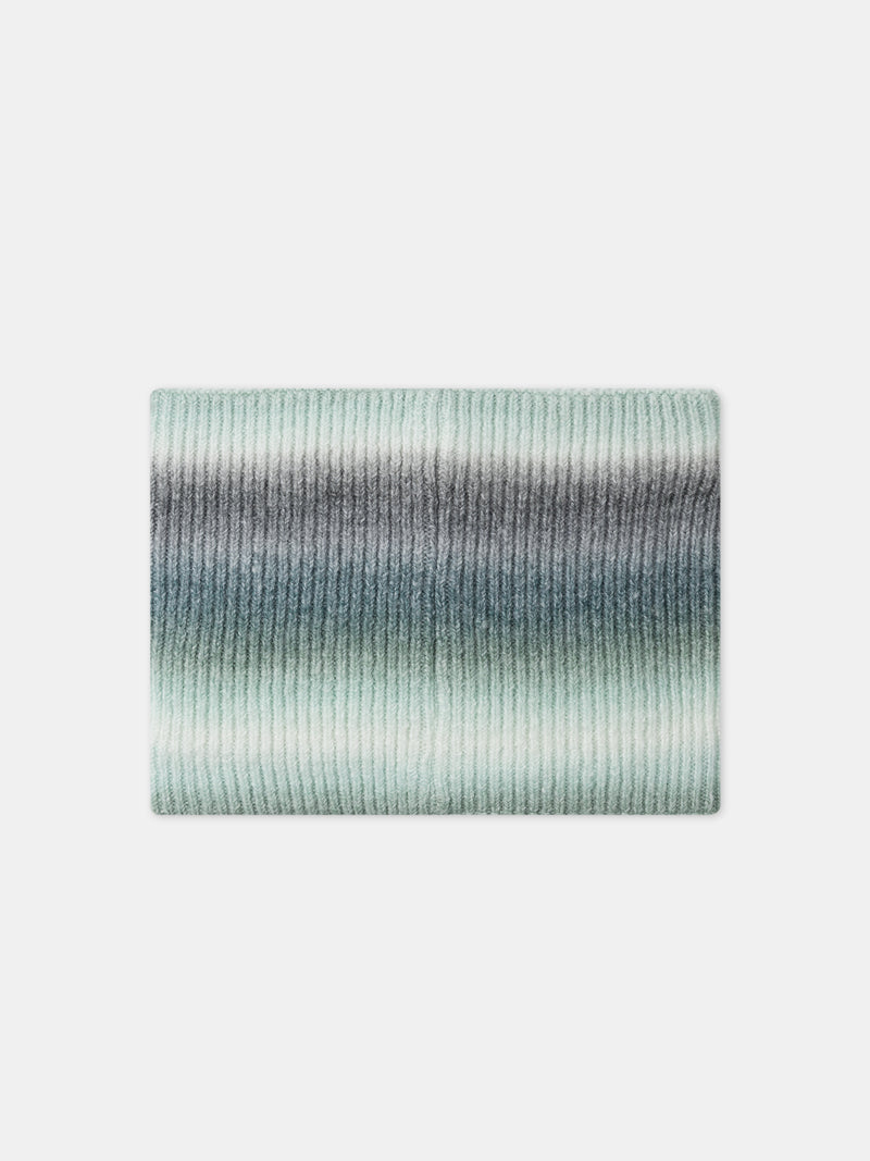 Snood verde degradato tie and dye per bambini