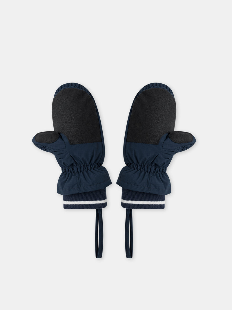 Muffole blu petrolio riflettenti Ragazzo