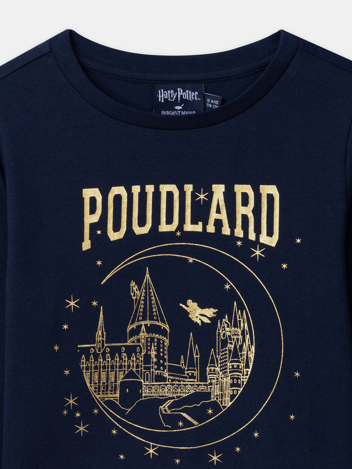 Pigiama Harry Potter blu marino con stampa "Hogwarts" Ragazza