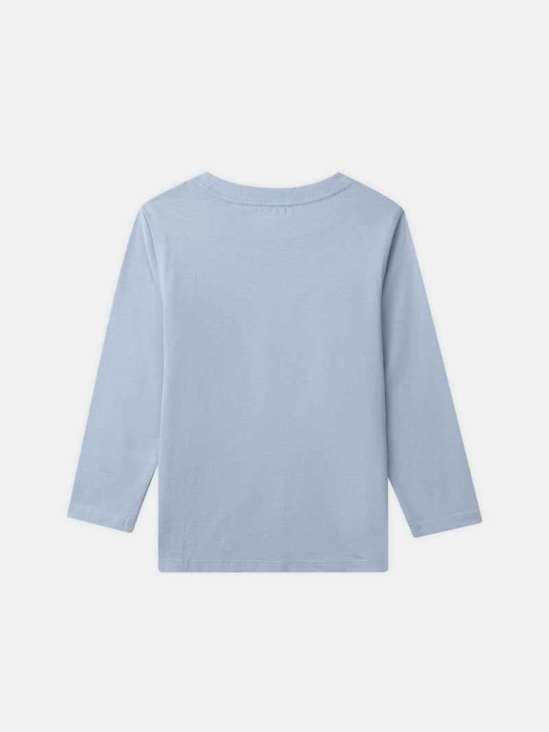 Pyjamas bleu ciel et marine imprimé griffon Garçon
