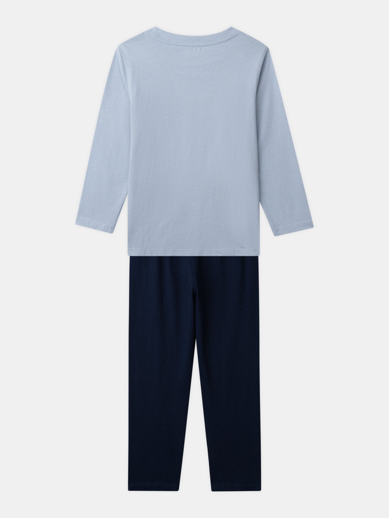 Pyjamas bleu ciel et marine imprimé griffon Garçon