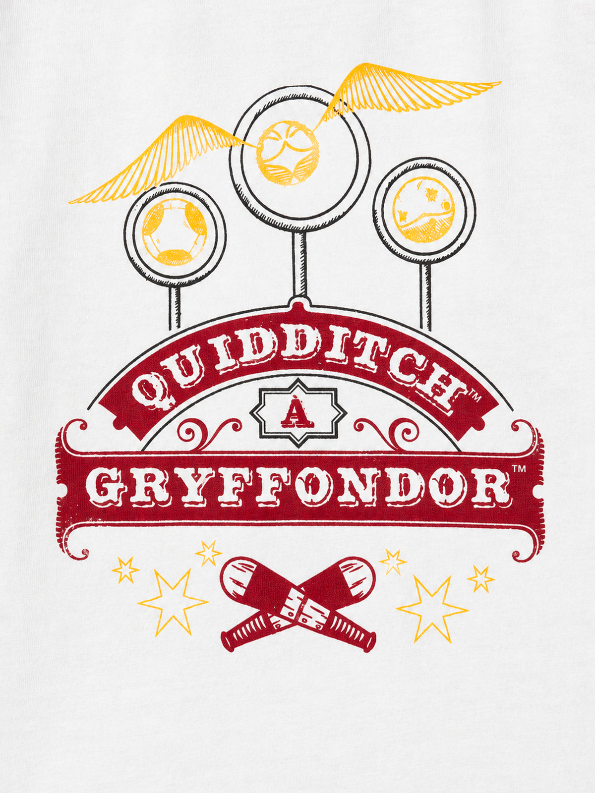 Pigiama Harry Potter bordeaux e crema con stampa "Grifondoro" Bambino
