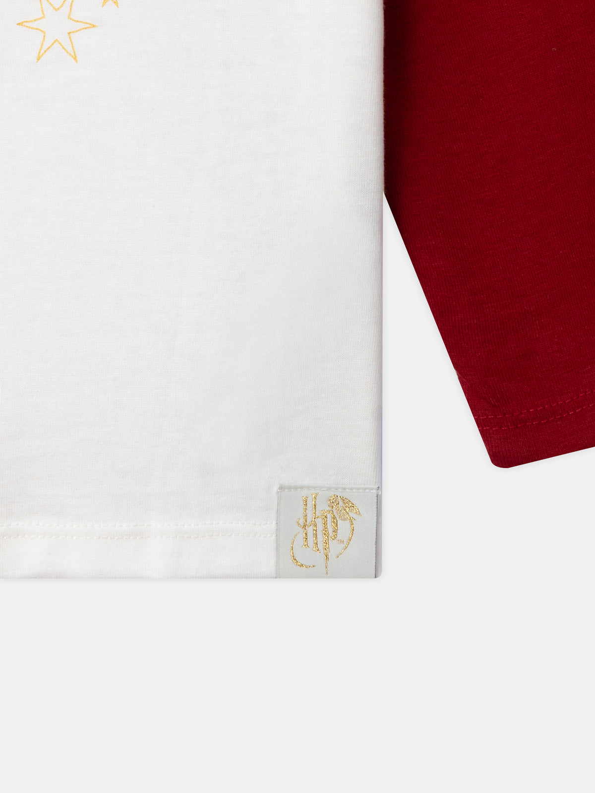 Pigiama Harry Potter bordeaux e crema con stampa "Grifondoro" Bambino