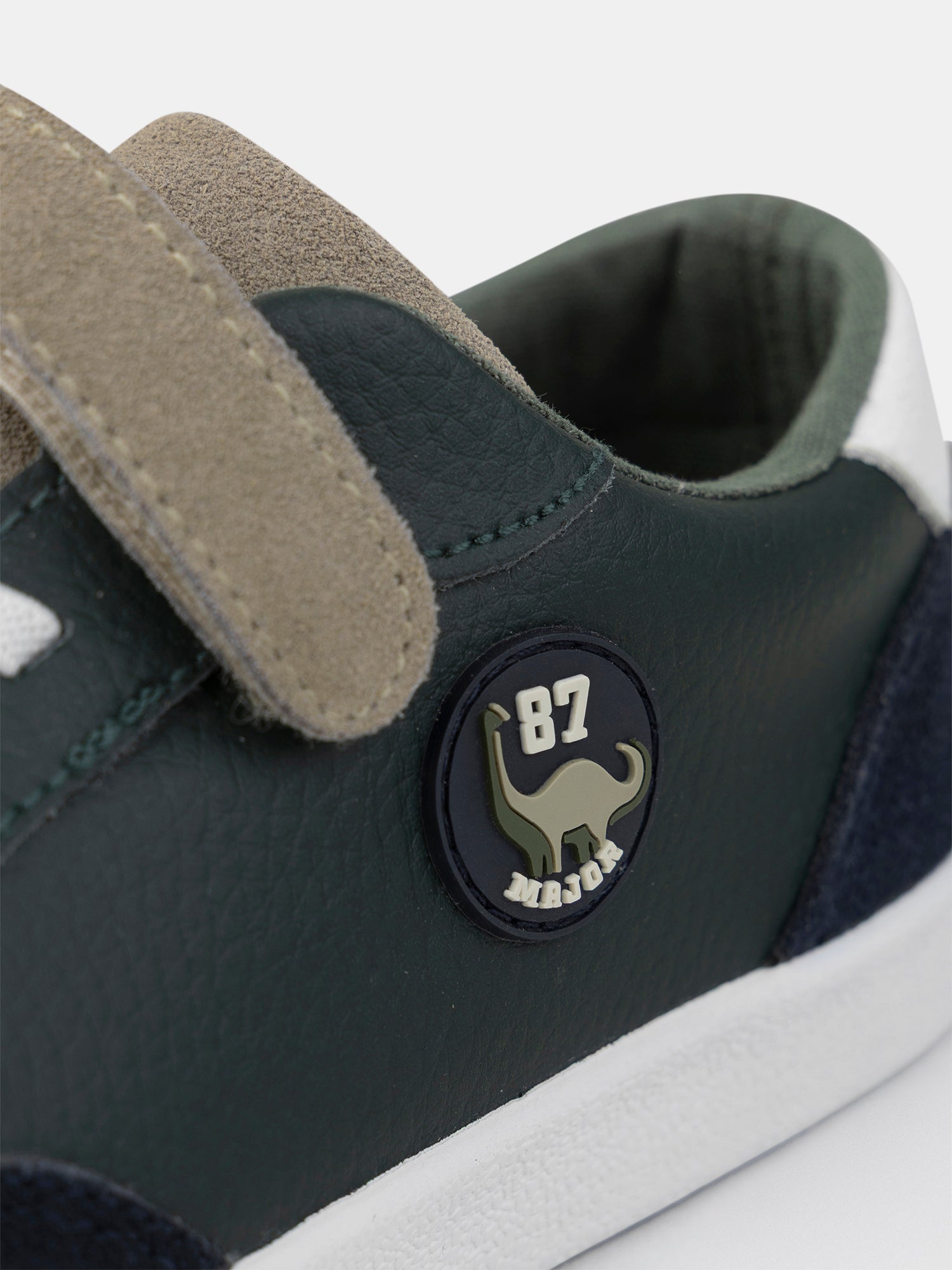 Sneakers tricolori con velcro per ragazzi