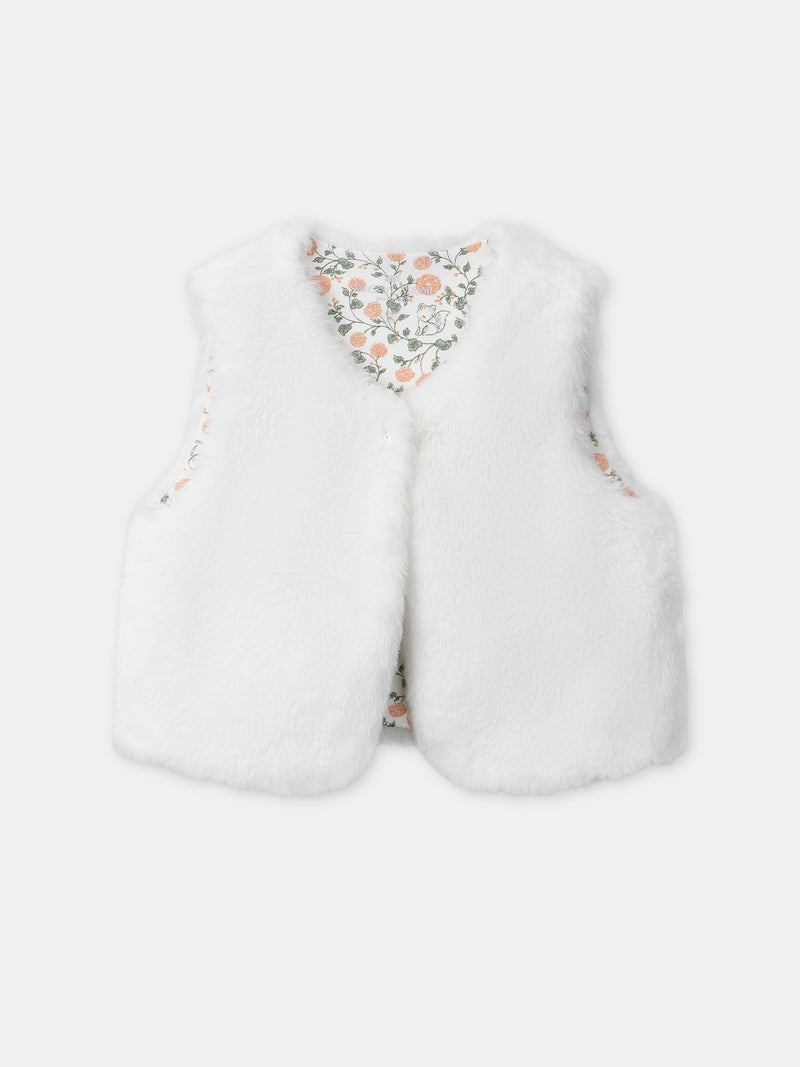 Set vestito con stampa floreale + cardigan + collant per bambina