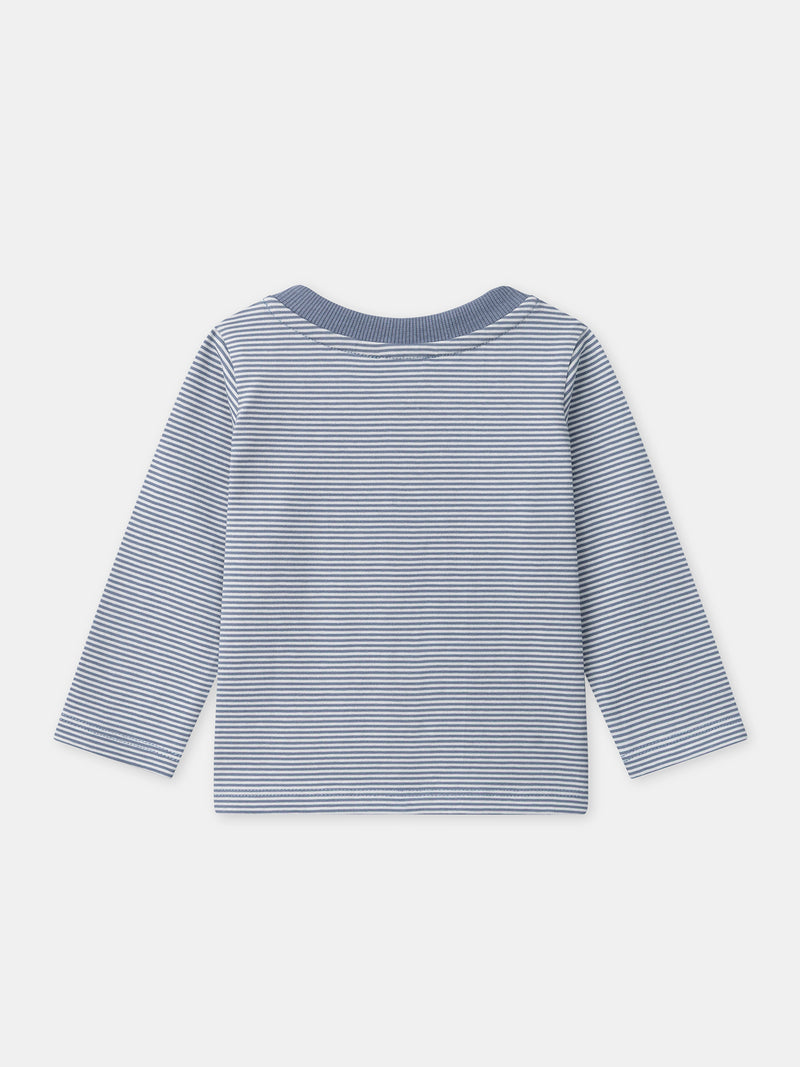 T-shirt à rayures et manches longues Bébé Garçon
