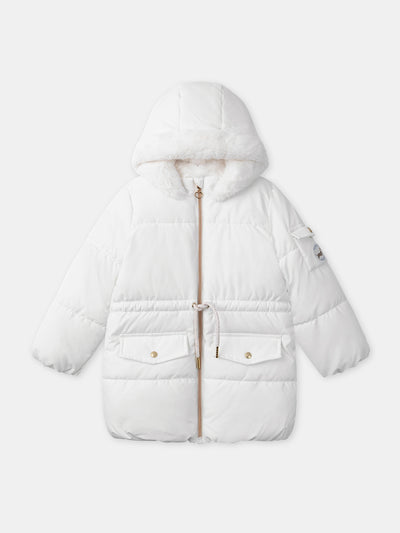 Giacca Bianca Trapuntata Ragazze