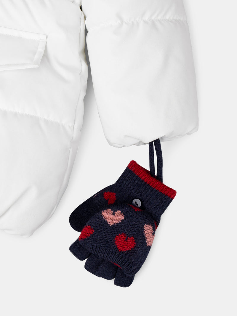 Doudoune blanche matelassée Fille