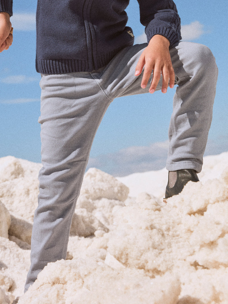 Pantaloni blu grigi per ragazzi