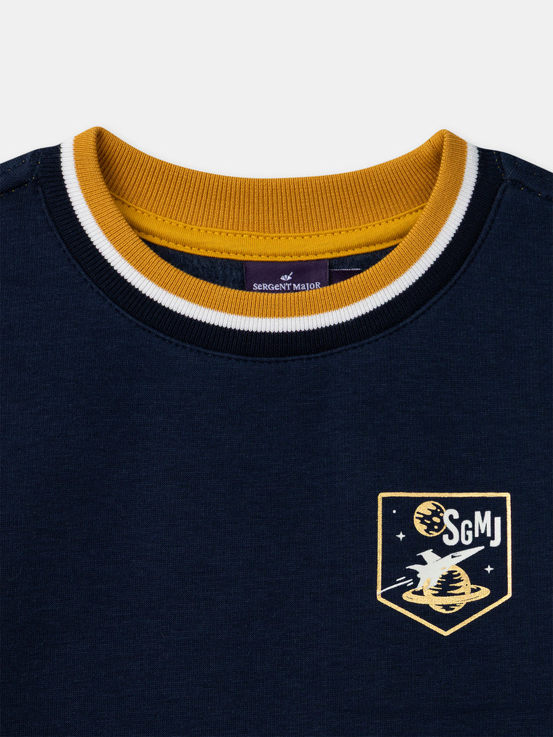 Felpa blu navy per ragazzi