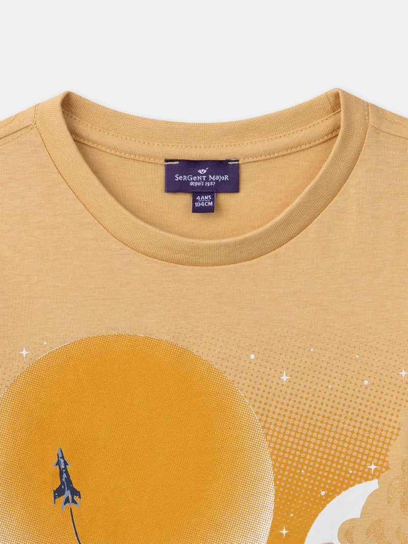 T-shirt gialla a maniche lunghe per ragazzi