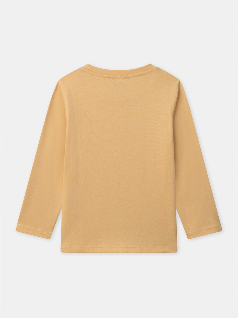 T-shirt gialla a maniche lunghe per ragazzi