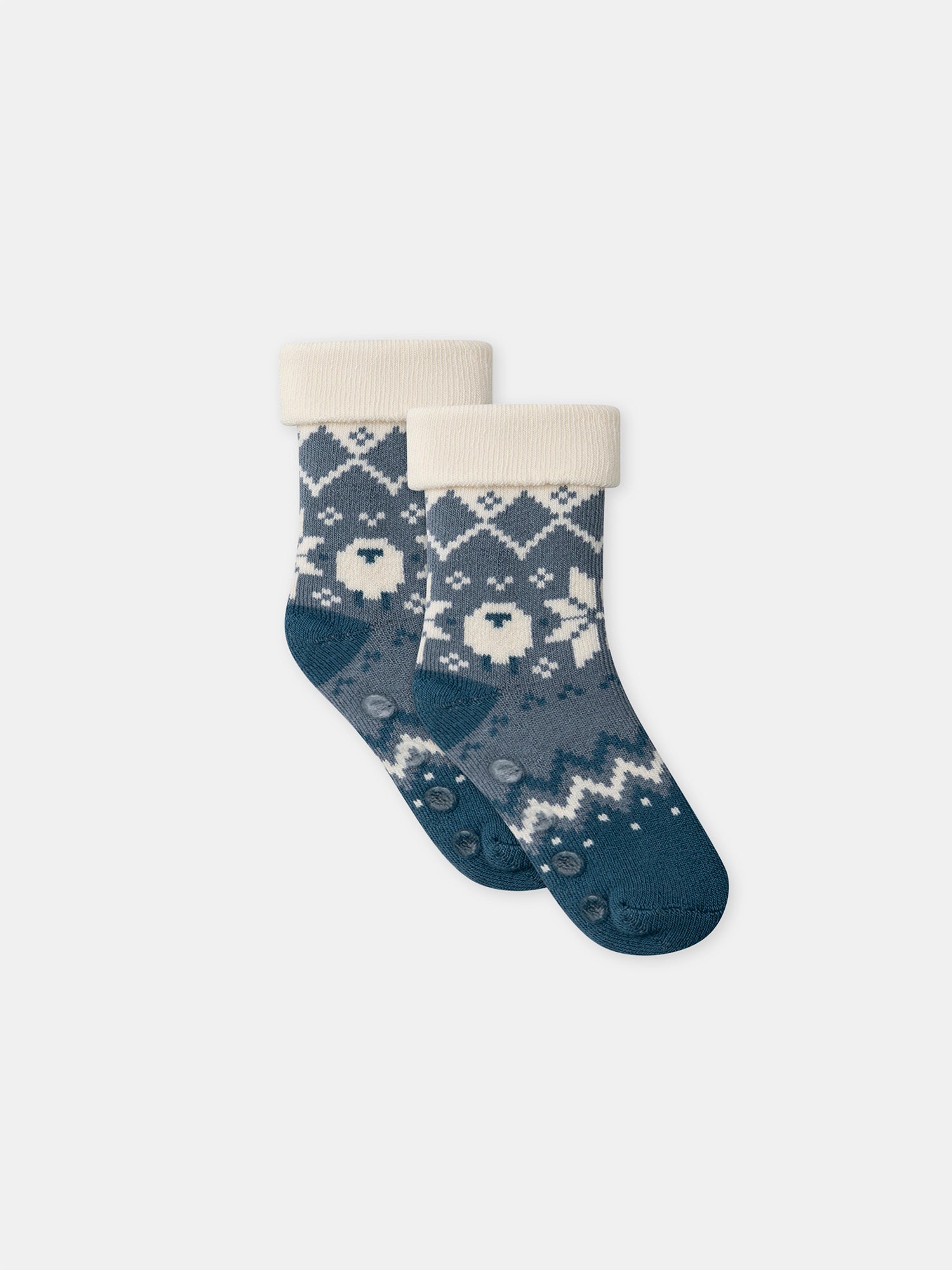 Chaussettes anti-dérapantes tricolores Bébé Garçon