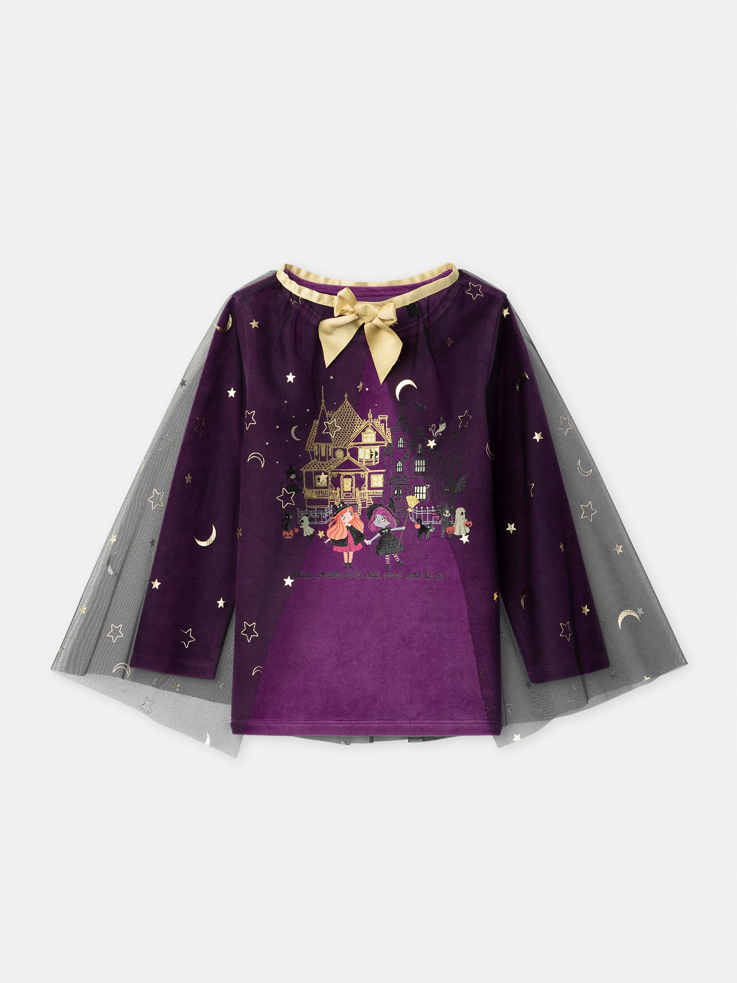 Pigiama viola in velluto + Cappa per Bambina