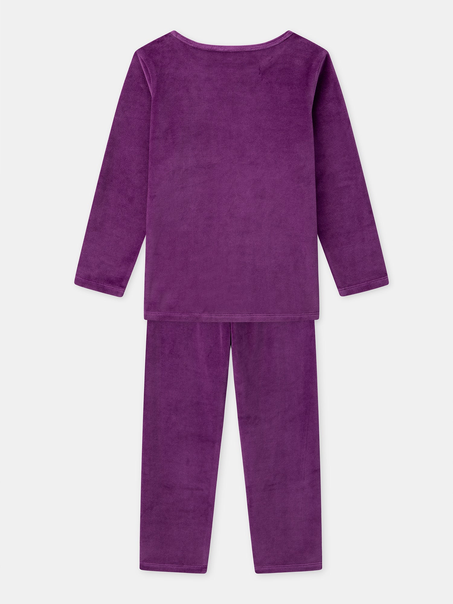 Pigiama viola in velluto + Cappa per Bambina