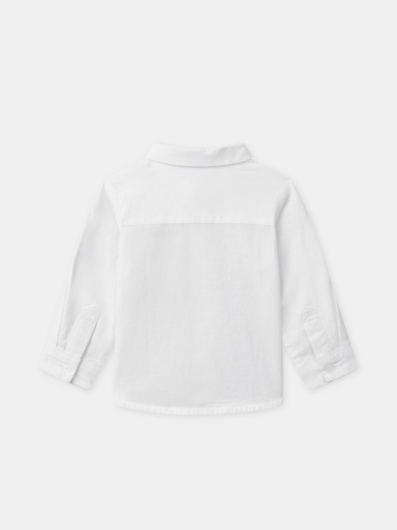Camicia Ecru con Maniche Arrotolabili Bambino
