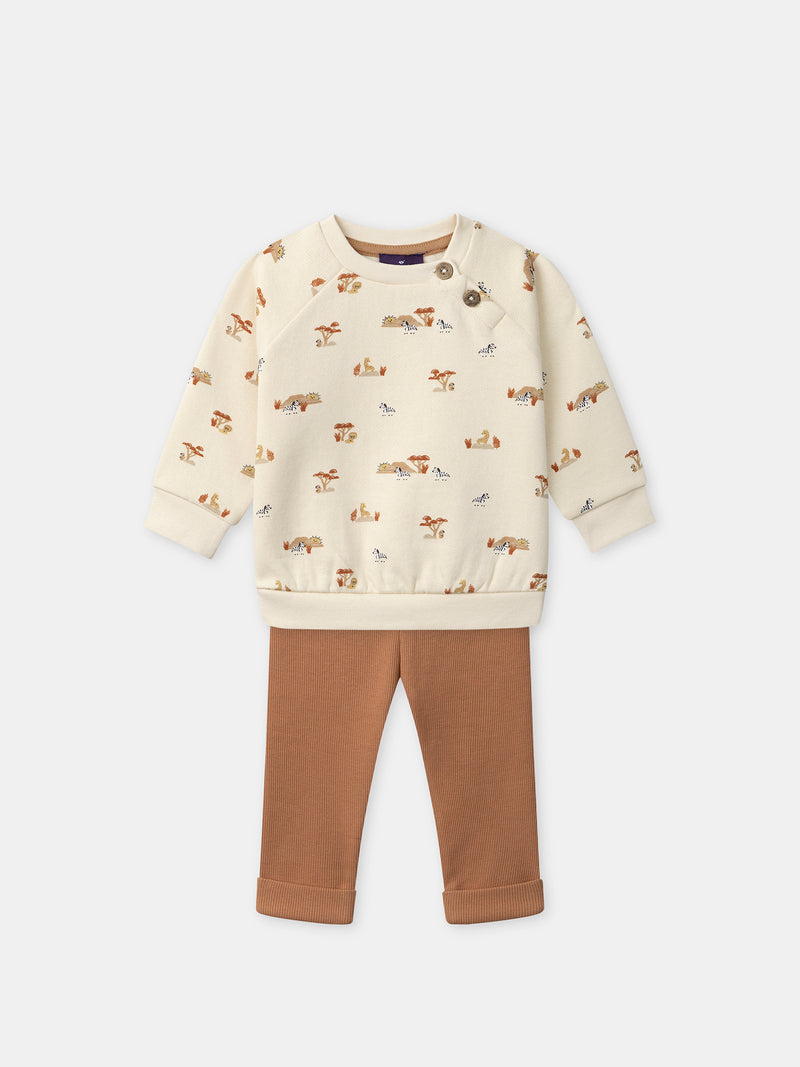 Tenue Bébé Garçon : Douce Aventure en Savane - 2