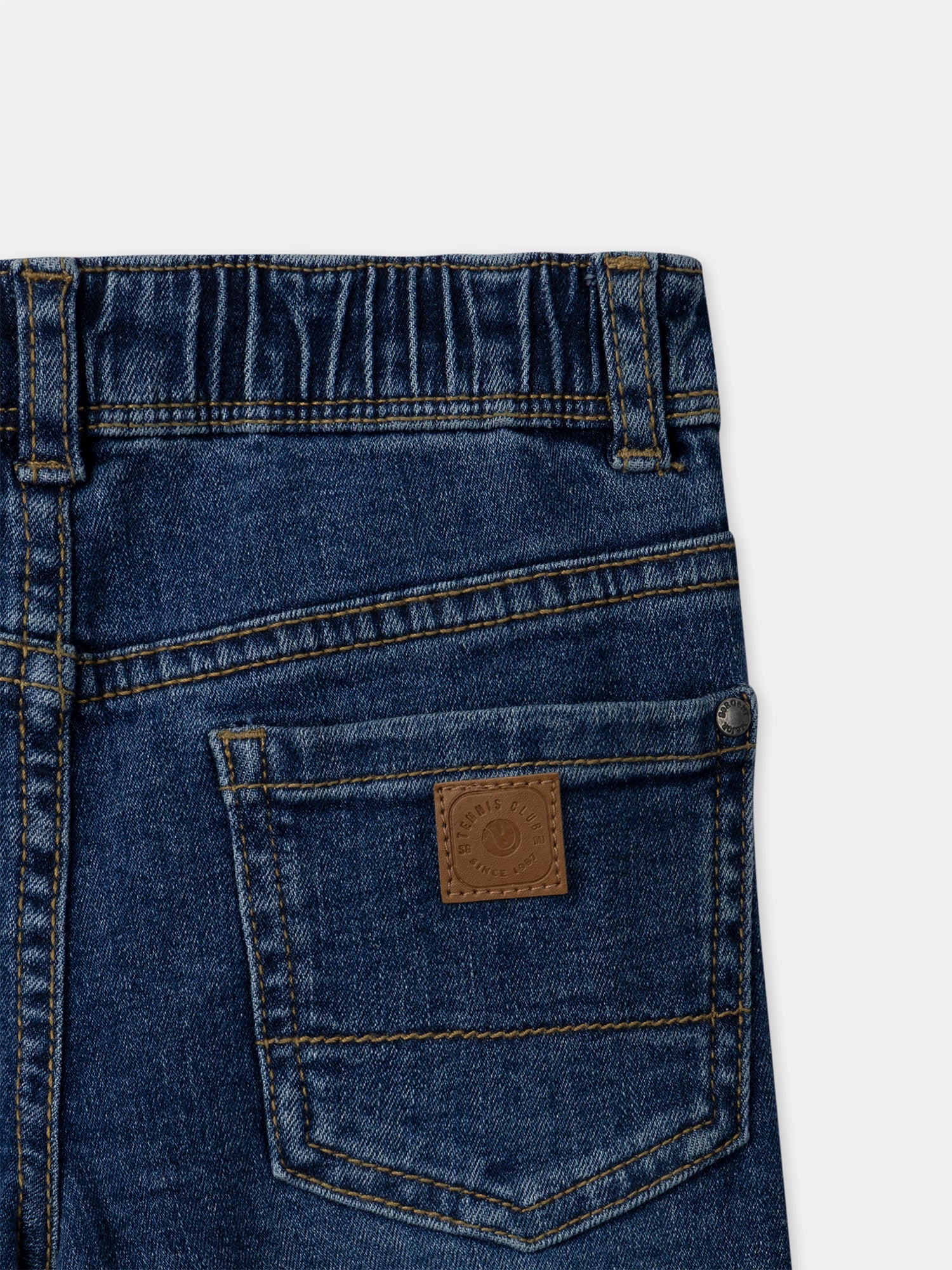Jeans slim in denim per bambini