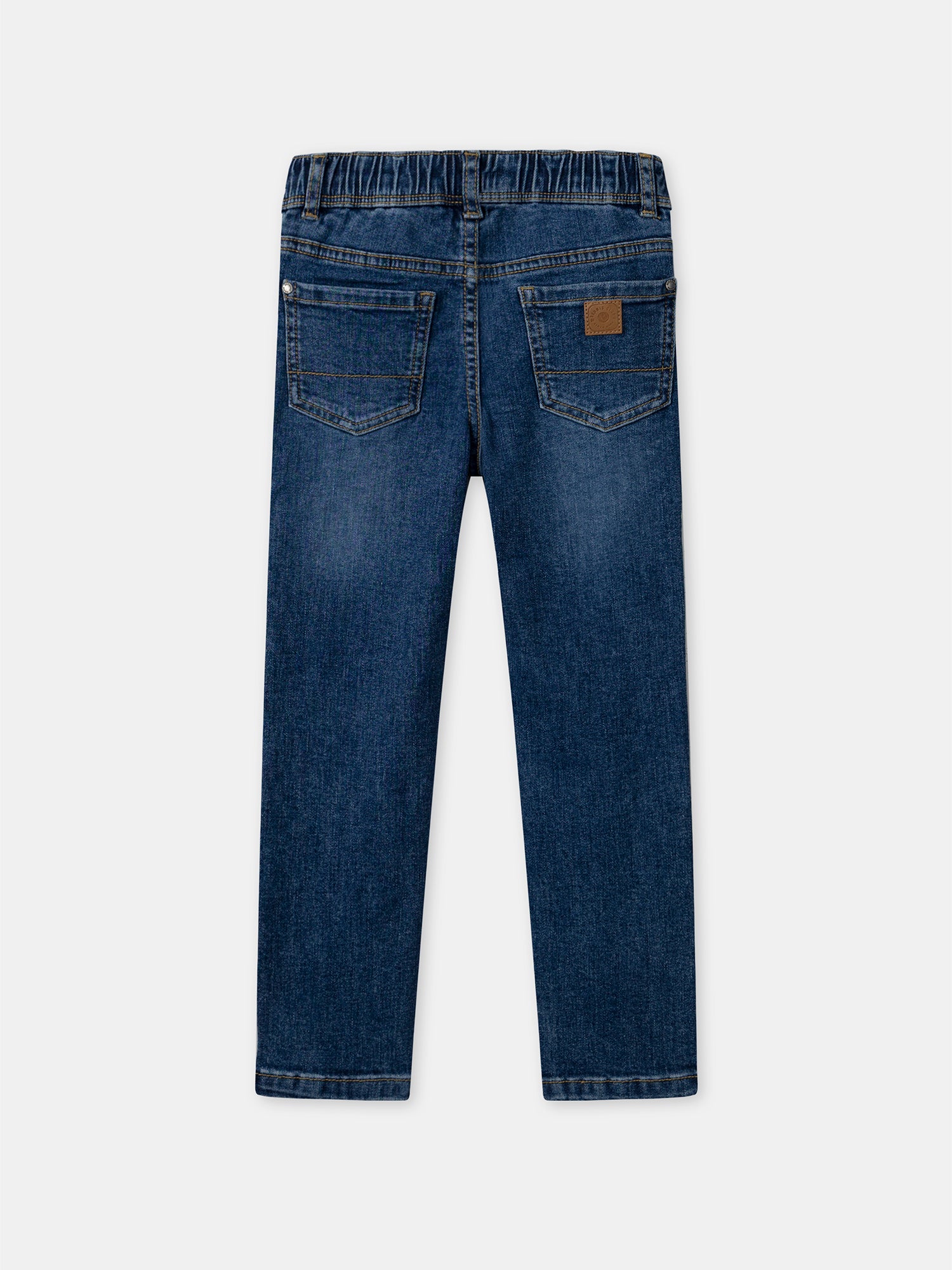 Jeans slim in denim per bambini