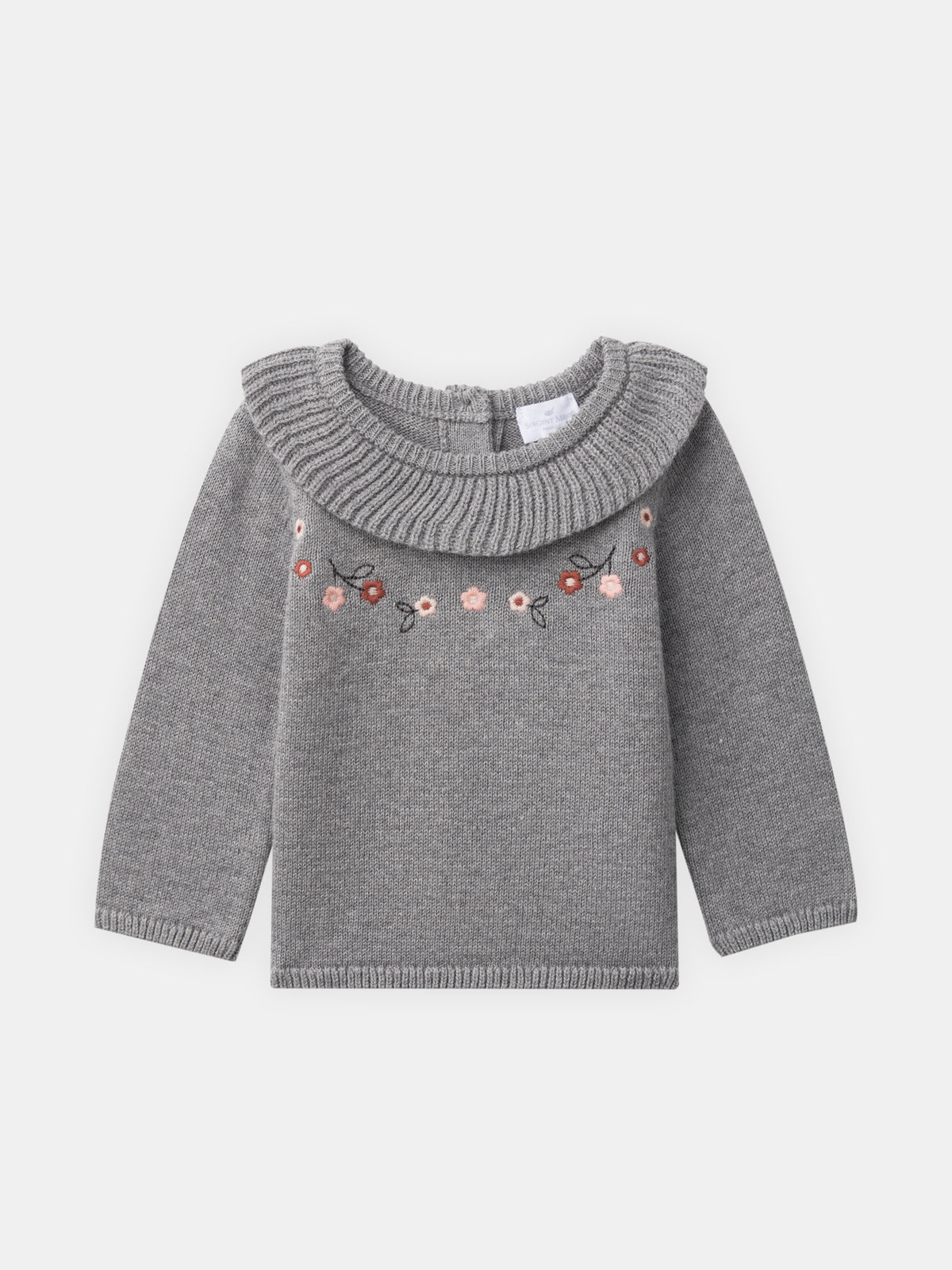 Ensemble pull et pantalon gris Naissance Fille