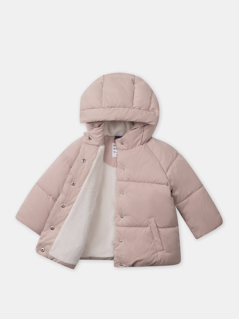 Giacca Imbottita Rosa Bambina