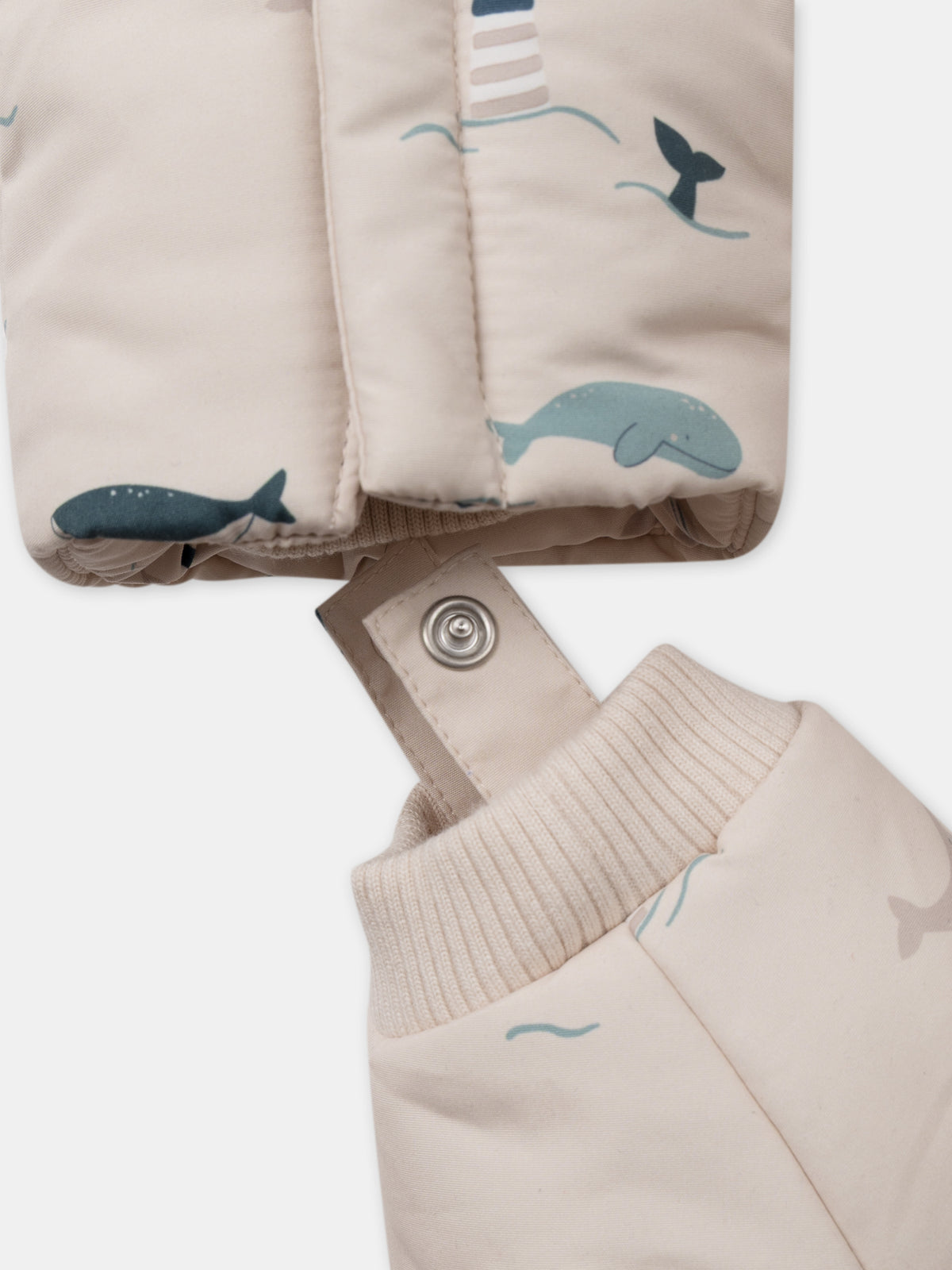 Pilota beige con stampa di animali Bambino