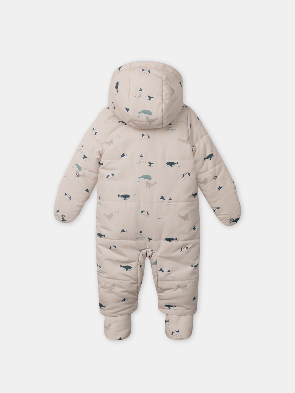 Pilota beige con stampa di animali Bambino
