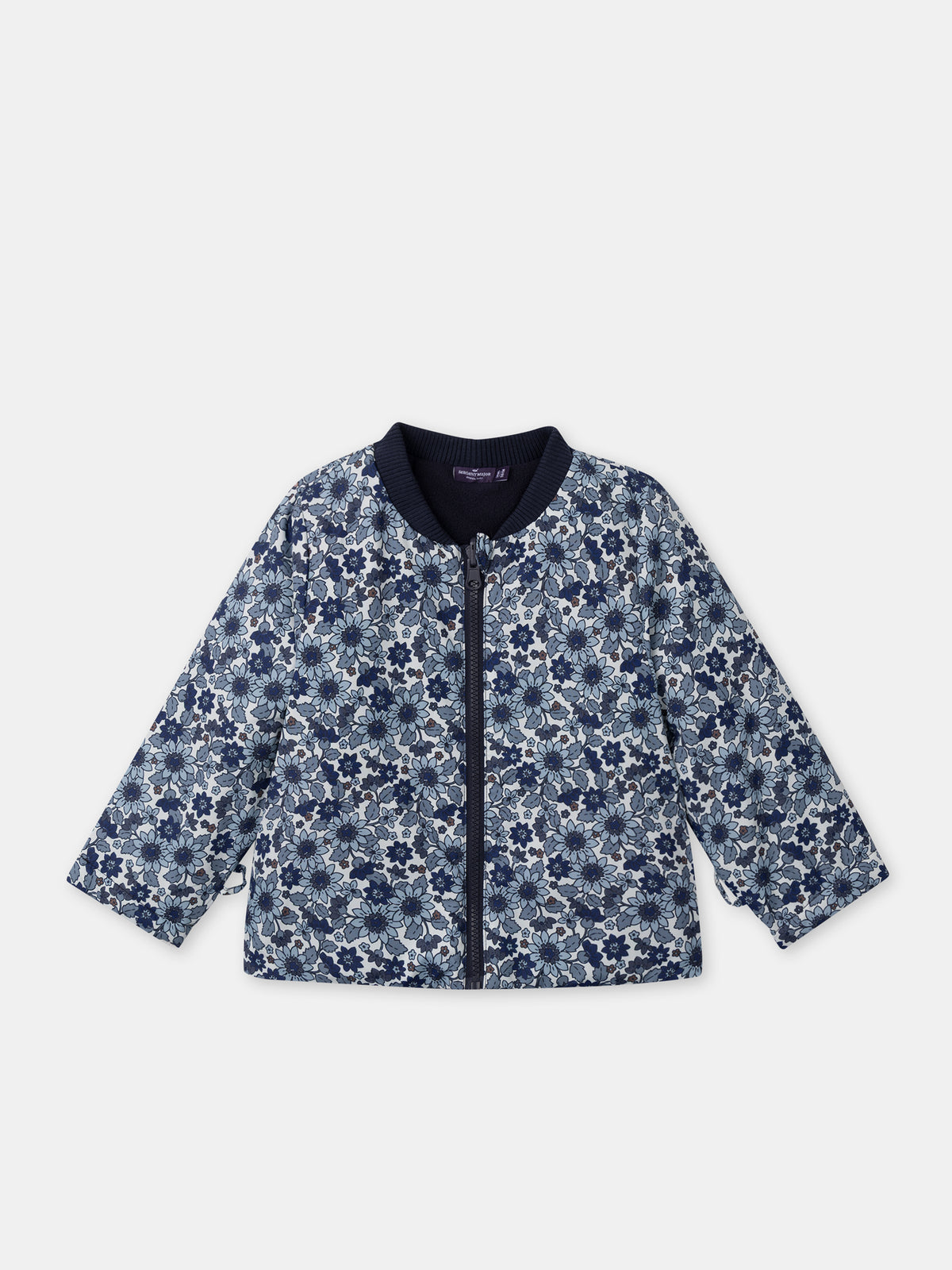 Parka 3 in 1 blu navy luccicante per ragazze