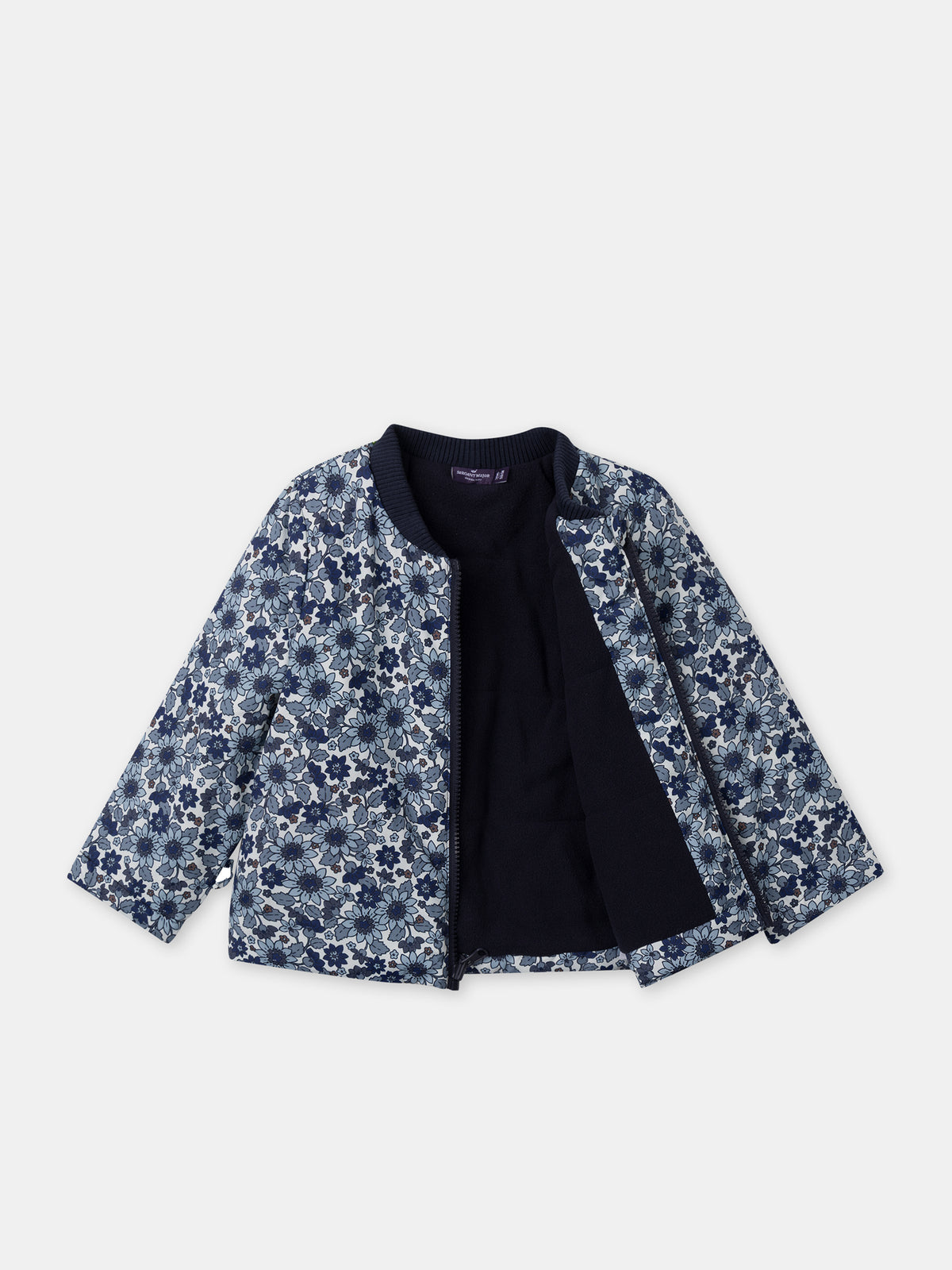 Parka 3 in 1 blu navy luccicante per ragazze