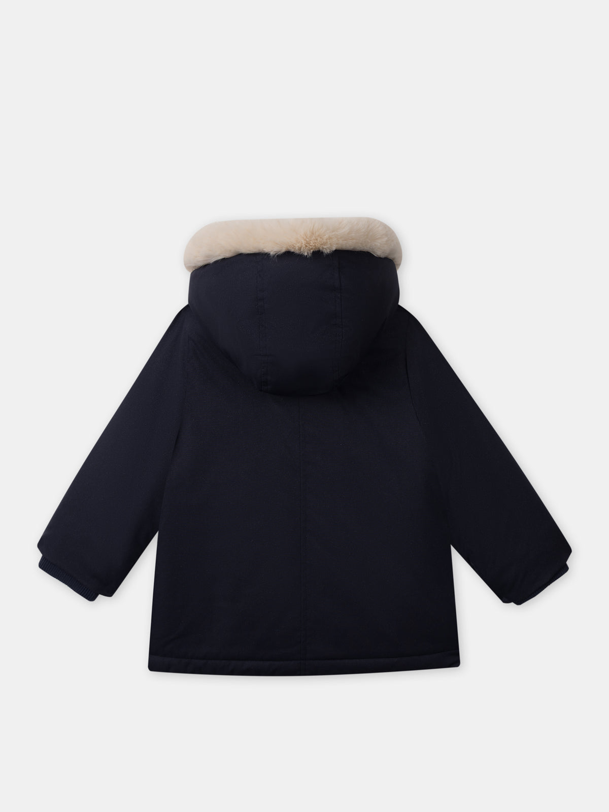 Parka 3 in 1 blu navy luccicante per ragazze