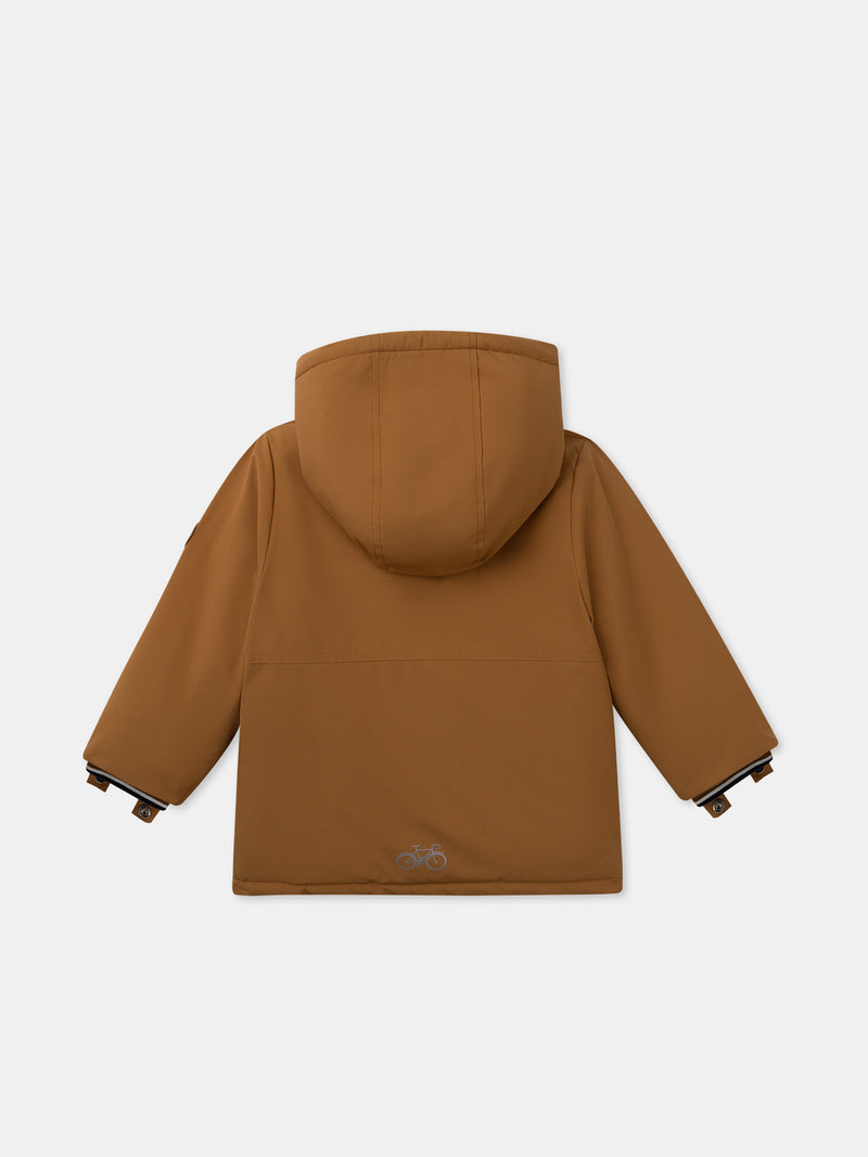 Parka 3 in 1 marrone per Ragazzo