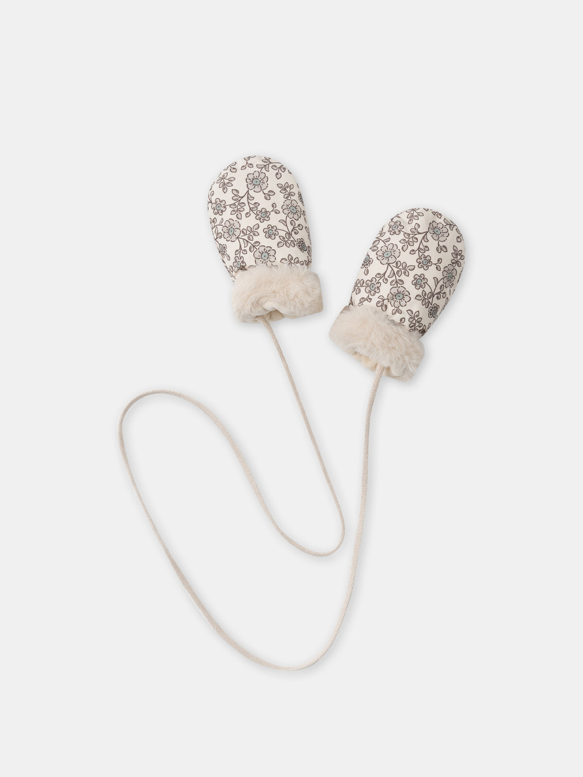 Guanti Imbottiti Fioriti Baby Girl