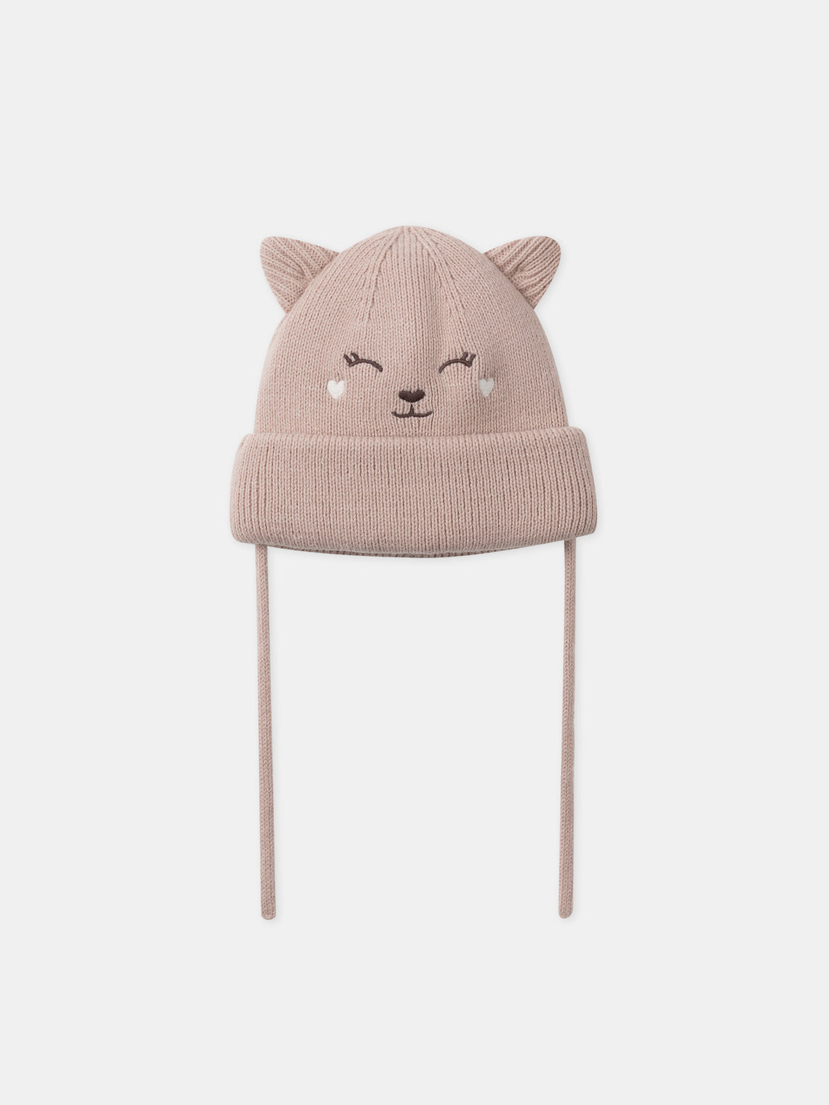 Cappello Rosa Faccia di Cerbiatto Bebé Ragazza