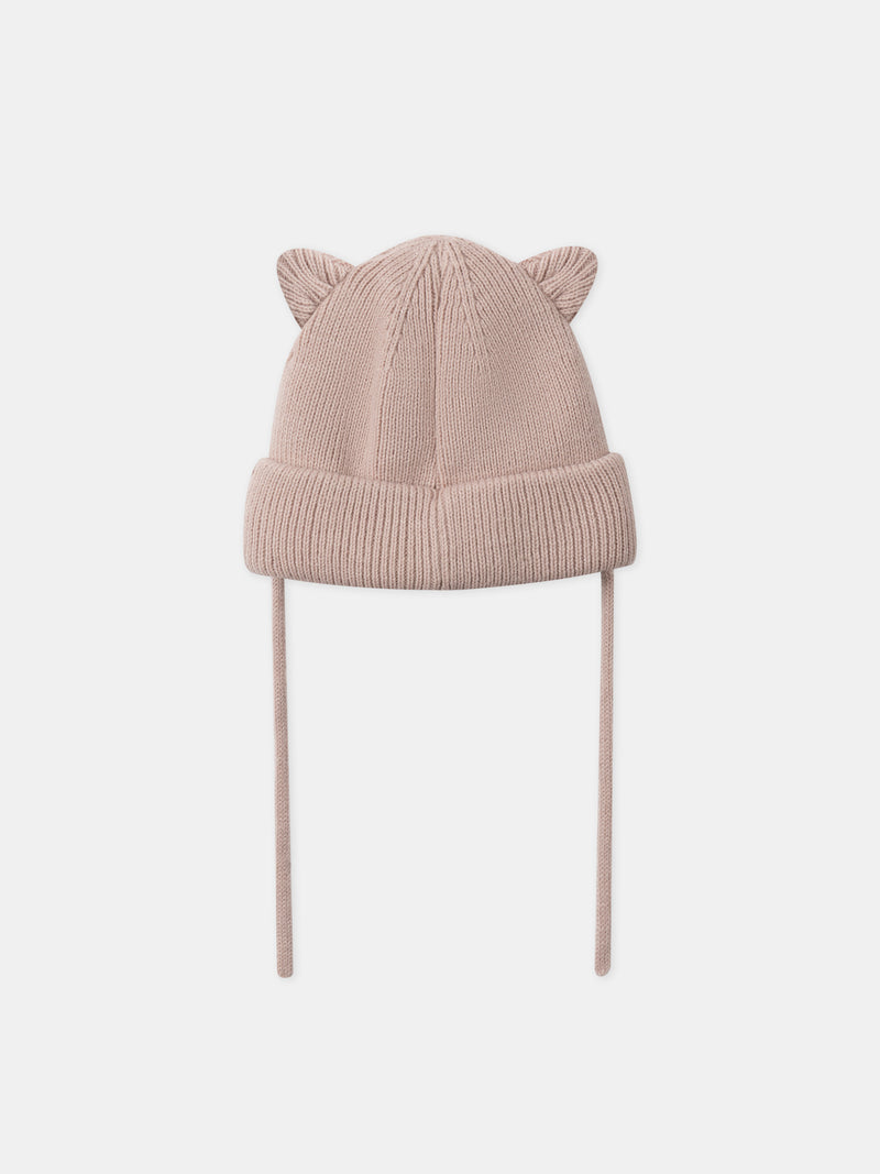 Cappello Rosa Faccia di Cerbiatto Bebé Ragazza
