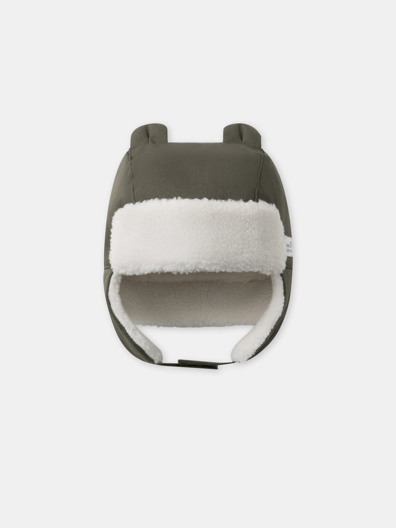 Cappello kaki con orecchie 3D per Bebè Ragazzo