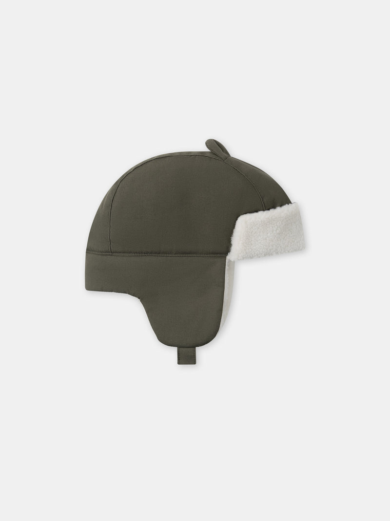 Cappello kaki con orecchie 3D per Bebè Ragazzo
