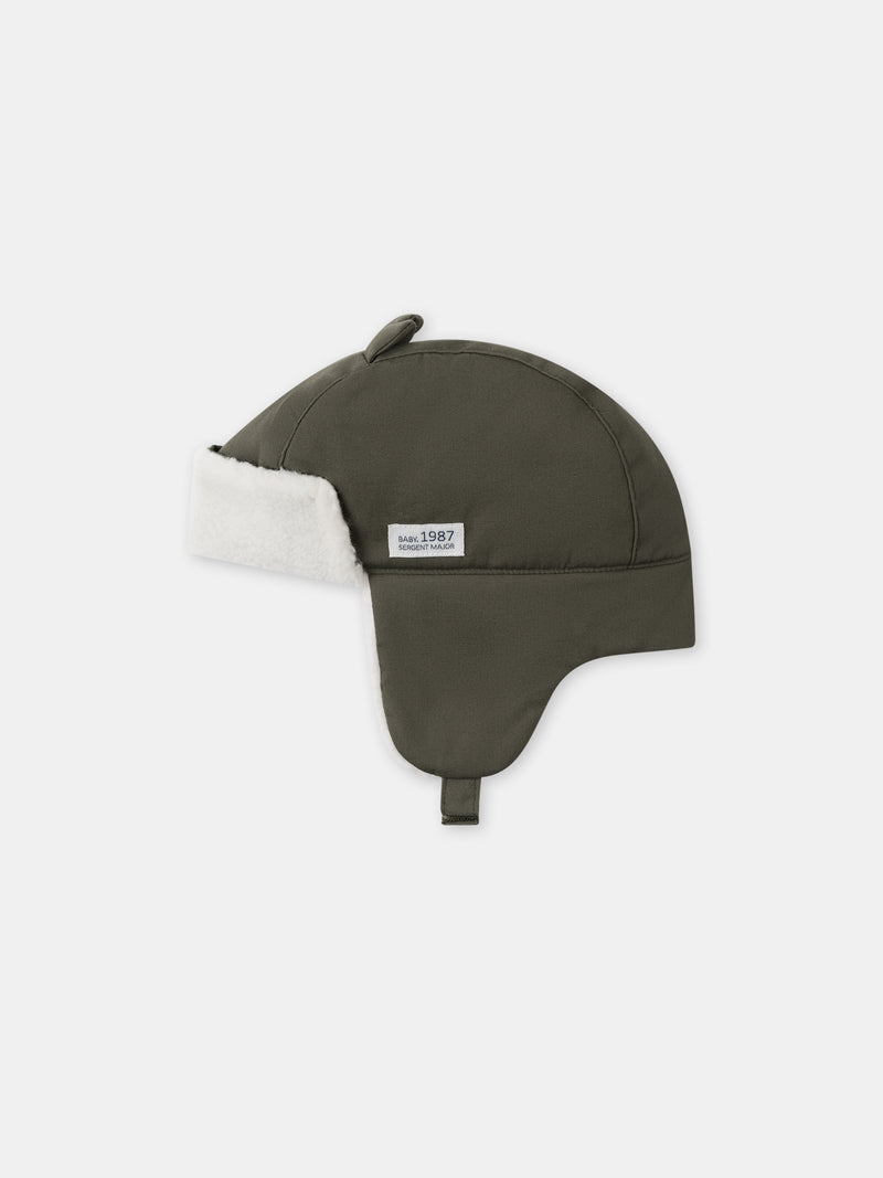 Cappello kaki con orecchie 3D per Bebè Ragazzo
