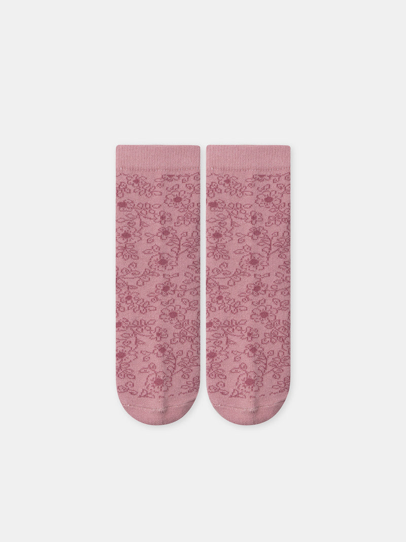 Pacco da 5 calzini rosa pinguini Ragazza