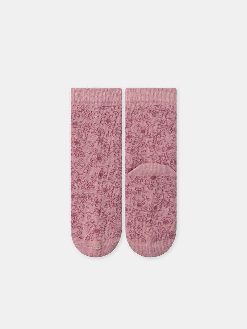 Pacco da 5 calzini rosa pinguini Ragazza