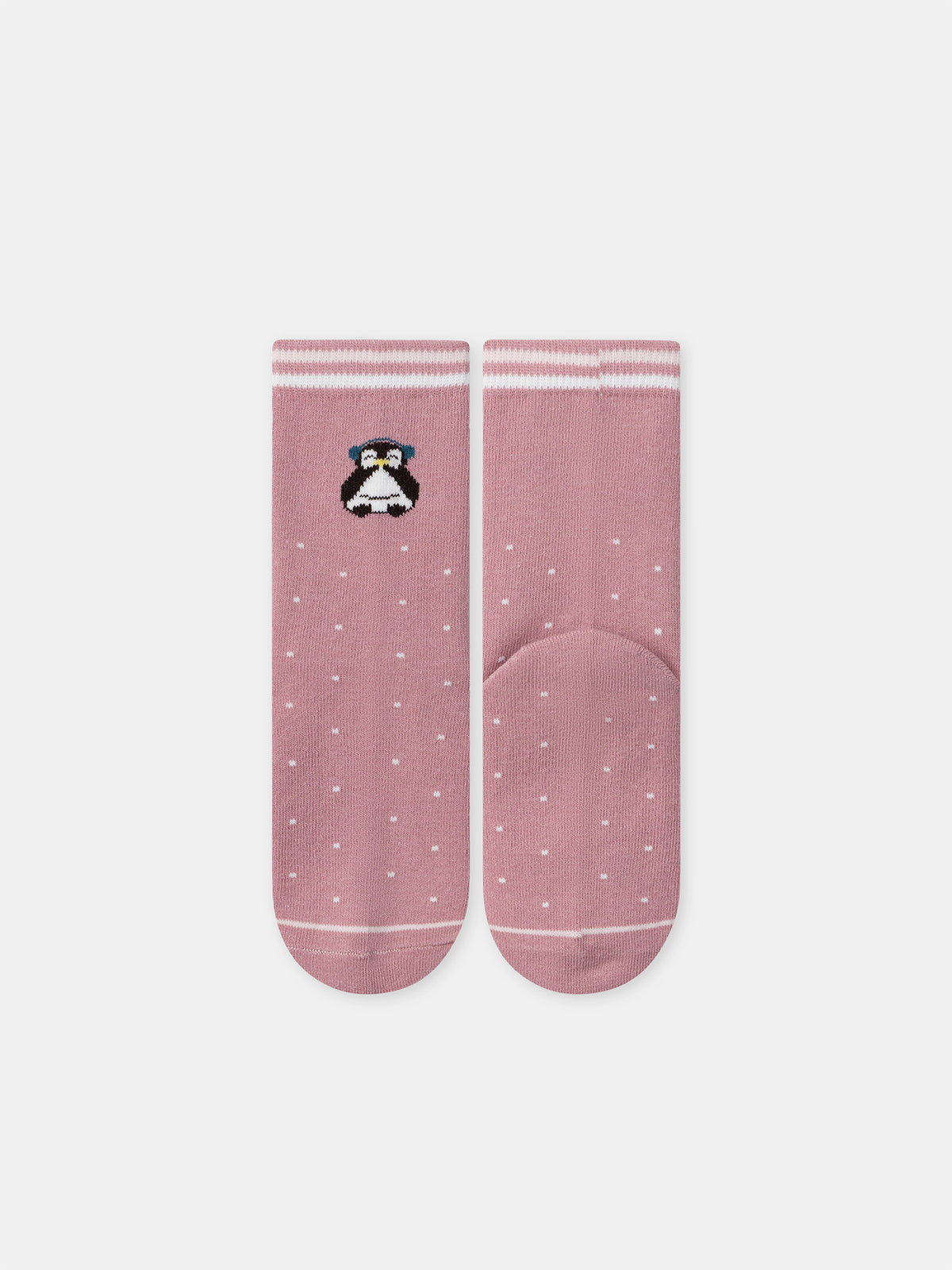 Lot de 5 chaussettes roses pingouins Fille