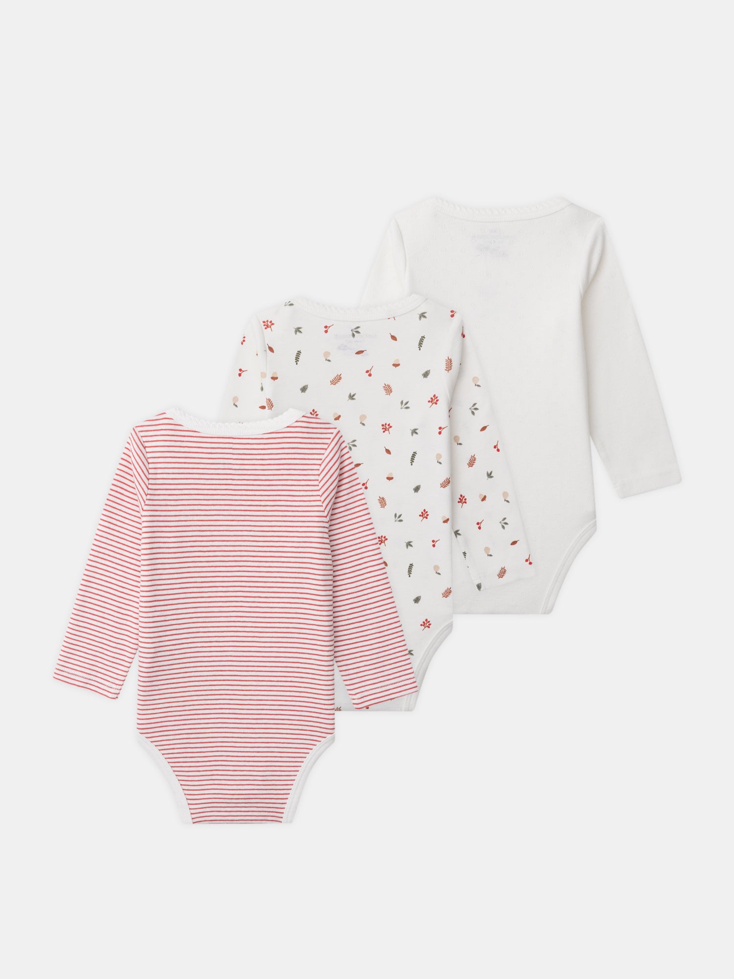 Set di 3 body a maniche lunghe Bebè Femmina