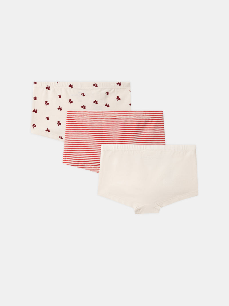 Set di 3 shorty per ragazze