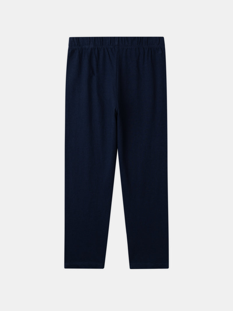 Pyjamas bleu ciel et marine imprimé griffon Garçon