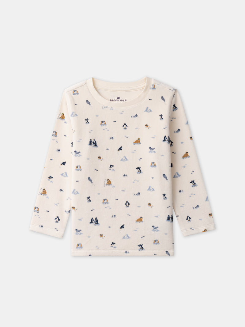 Pyjama écru motif banquise Garçon