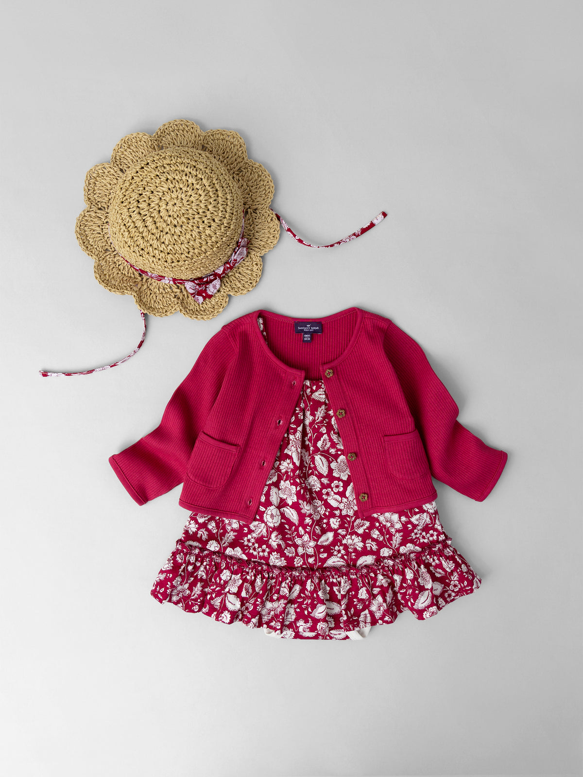 Tenue de Bébé Fille : Pétales d’Été - 1