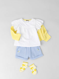 Tenue de Bébé Fille : Promenade en Bord de Mer - 1