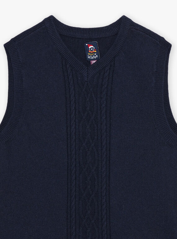 Maglia senza maniche in maglia intrecciata DUPULAGE / 22H3PG61PSMC205