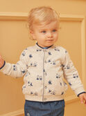 Cardigan double face blu ed écru LADRISTO / 24H1BGJ1GILC230