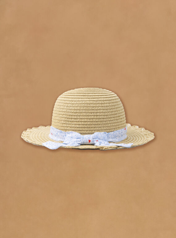 Cappello in paglia con stampa floreale KAPETULA / 24E4BFN1CHA009